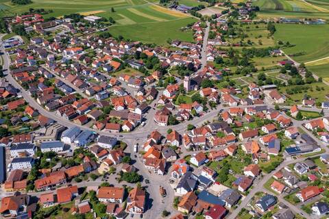 Luftbildaufnahme von Engstingen-Großengstingen