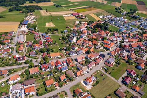 Luftbildaufnahme von Hohenstein-Bernloch