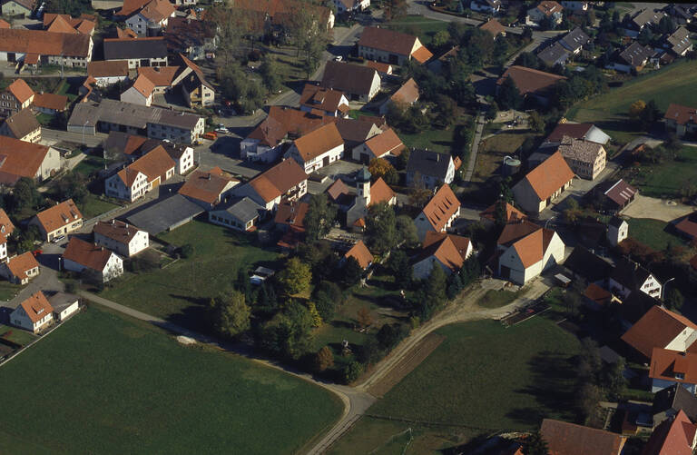 Historische Luftbildaufnahme von Hohenstein-Eglingen