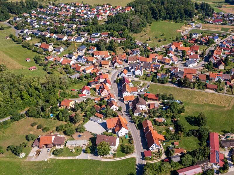 Luftbildaufnahme von Hohenstein-Meidelstetten