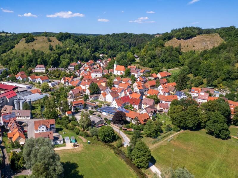 Luftbildaufnahme von Münsingen-Buttenhausen