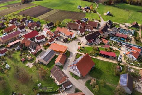 Luftbildaufnahme von Münsingen-Dürrenstetten