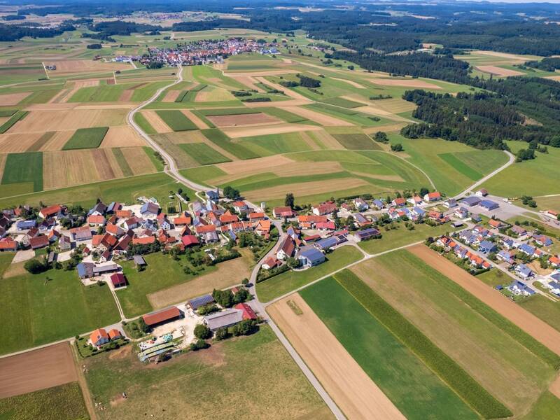 Luftbildaufnahme von Pfronstetten-Aichstetten