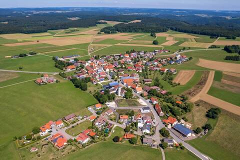 Luftbildaufnahme von Pfronstetten-Huldstetten