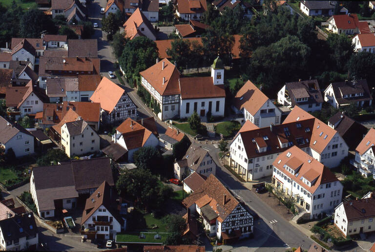 Historische Luftbildaufnahme von Pliezhausen-Rübgarten