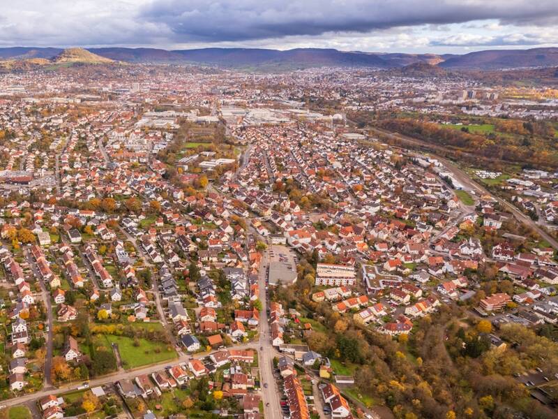 Luftbildaufnahme von Reutlingen-Betzingen