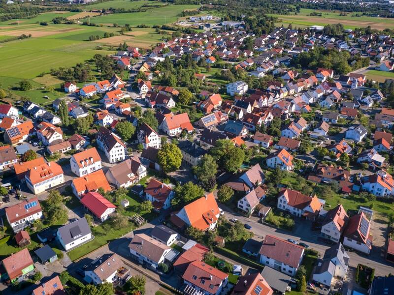 Luftbildaufnahme von Reutlingen-Degerschlacht