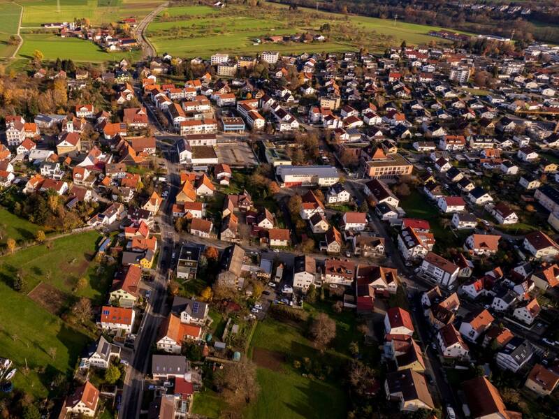 Luftbildaufnahme von Reutlingen-Rommelsbach