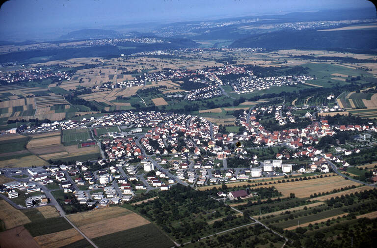 Historische Luftbildaufnahme von Reutlingen-Rommelsbach