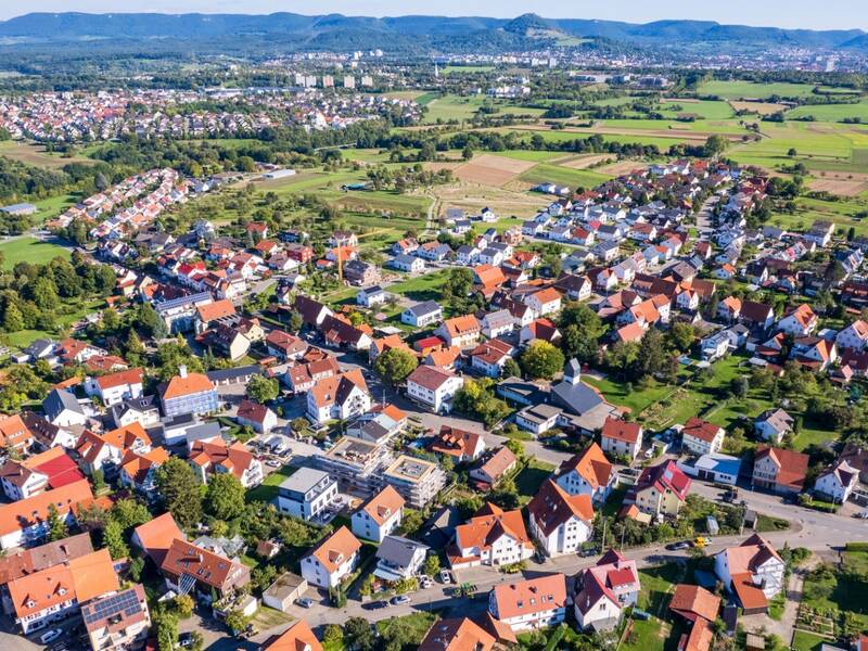 Luftbildaufnahme von Reutlingen-Sickenhausen