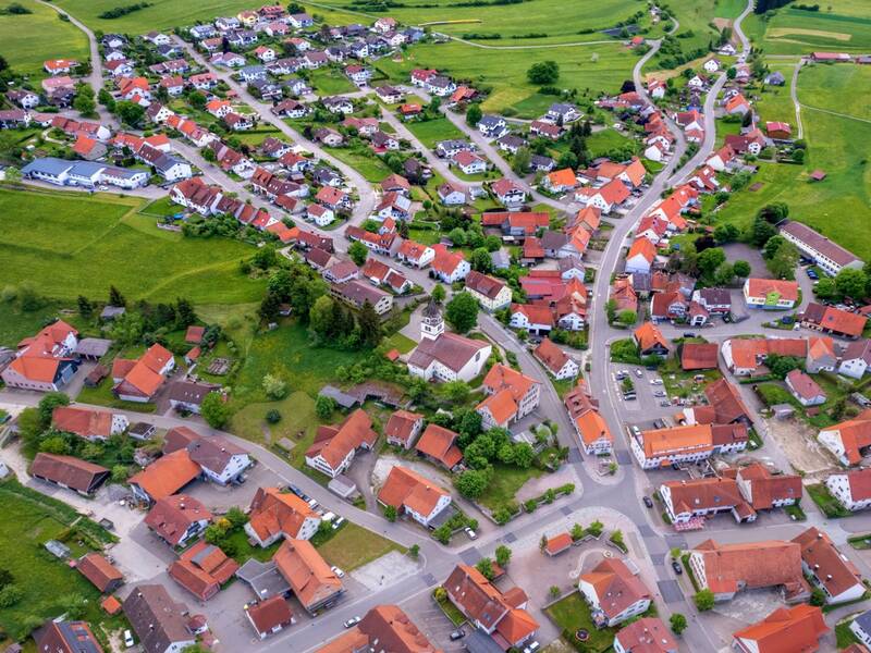 Luftbildaufnahme von Sonnenbühl-Erpfingen