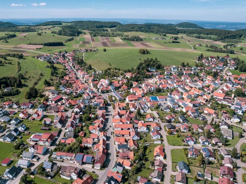 Luftbildaufnahme von Sonnenbühl-Undingen