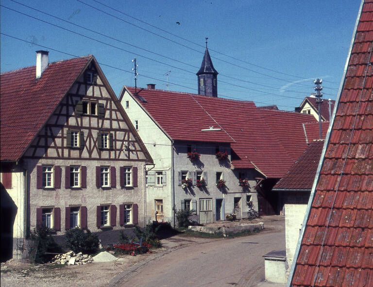 Luftbildaufnahme von St. Johann-Ohnastetten