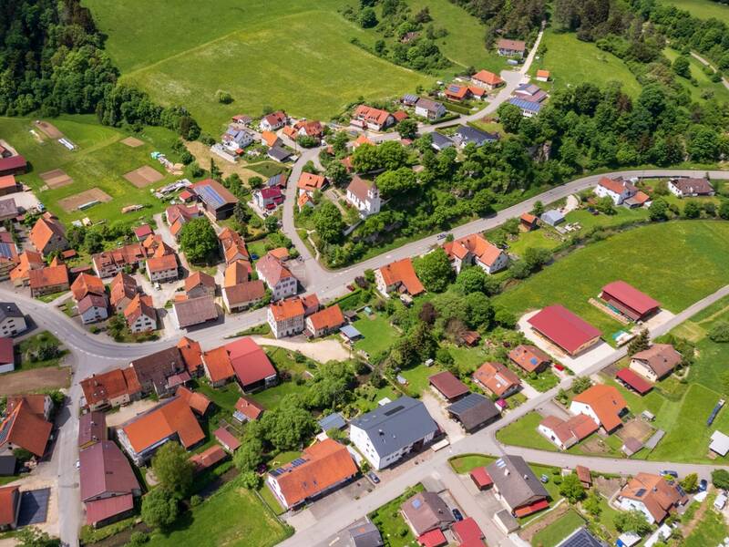 Luftbildaufnahme von Trochtelfingen-Hausen