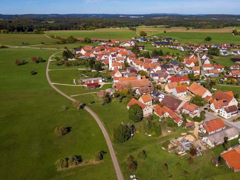 Luftbildaufnahme von Trochtelfingen-Wilsingen