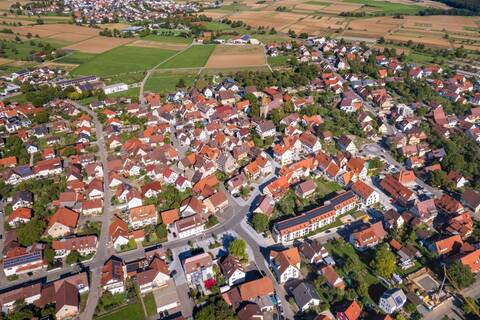 Luftbildaufnahme von Walddorfhäslach-Walddorf