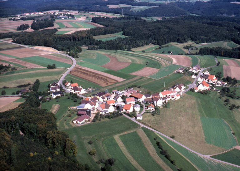 Luftbildaufnahme von Zwiefalten-Hochberg