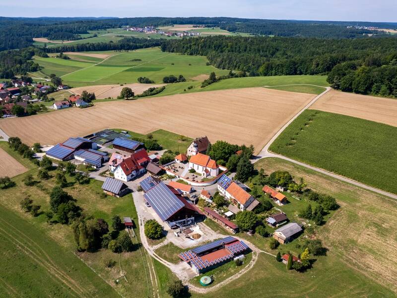 Luftbildaufnahme von Zwiefalten-Mörsingen